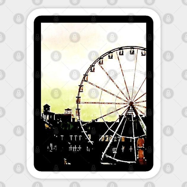 ferris wheel Sticker by Banyu_Urip